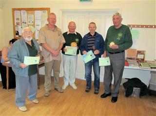 October meeting certificate winners